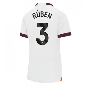 Manchester City Ruben Dias #3 Dámské Venkovní Dres 2023-24 Krátký Rukáv